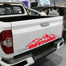 Özgül Reklam Oto Off-Road 4x4 Dağ Sticker Çıkartma Arka Yazı -Diğer Renkler