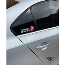 Özgül Reklam Turkish Airlines Sticker - Türk Hava Yolları Sticker 18CM x 6cm