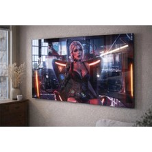Özgül Reklam Cyberpunk Pleksi Tablo | 3 mm Pleksi Baskı | Ultra Hd Parlak Duvar Tablosu