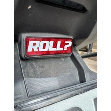 Özgül Reklam Roll Beyaz Sticker 8X1CM Motor-Kask-Araba Için