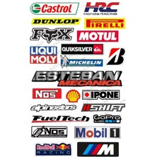 Özgül Reklam Otomobil Motosiklet Sticker Seti 1 Adet