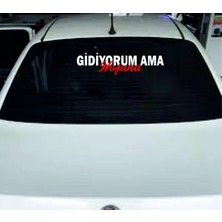 Özgül Reklam Otomobil Motor Arka Cam Yazısı Sticker Onun Da Hevesi Bitti