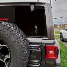 Özgül Reklam Yıldız Sticker Seti Motor Sticker - Bisiklet Sticker - Araç Sticker - Scooter Stickler