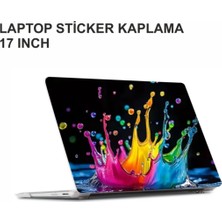 Özgül Reklam Renkli Damla Laptop Sticker / Laptop Kaplama / Laptop Etiket Çıkartma / Damla Sticker