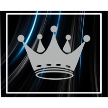 Özgül Reklam Kral Tacı Sticker Araç Yazısı Motor Etiketi 15X10 cm