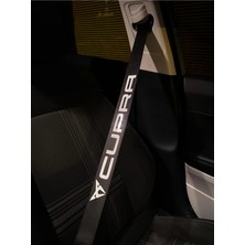Özgül Reklam Cupra Araç Emniyet Kemeri Sticker / Reflektör Sticker / Fosfor Sticker / Araç Sticker / 40 x 4