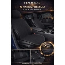 Trobus Peugeot Bipper 2008-2017 Uyumlu Premium Örme 5 Parça Minder Siyah