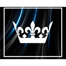 Özgül Reklam Kral Tacı Sticker Araç Yazısı Motor Etiketi 15X15 cm