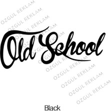 Özgül Reklam Old School Piyasa Yazı Sticker Araba Sticker / Motor Sticker / Laptop Sticker