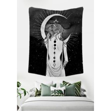 Özgül Reklam Ay Kız Duvar Örtüsü Duvar Halısı Tapestry (70X100, 100X140, 140X200)