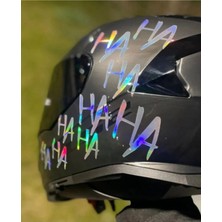 Özgül Reklam Hahaha Sticker Hologram 13X19CM Araba Sticker / Motor Sticker / Laptop Sticker