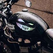 Özgül Reklam Sly Smile Gülücük Sinsi Gülümseme Sticker Araba Sticker / Motor Sticker / Laptop Sticker