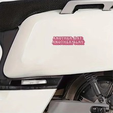 Özgül Reklam Another Day Another Slay Kadın Pembe Sticker Araba Sticker / Motor Sticker / Laptop Sticker