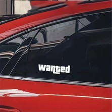 Özgül Reklam Wanted Sticker Motor Sticker - Bisiklet Sticker - Araç Sticker - Scooter Stickler