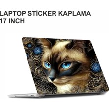 Özgül Reklam Kedi Laptop Sticker / Laptop Kaplama / Laptop Etiket Çıkartma / Kedi Sticker
