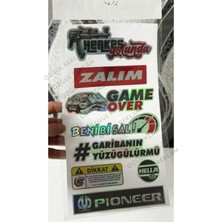 Özgül Reklam Etiket Oto Aksesuar Etiket Araba Arka Cam Yazıları Hologramlı Yeni Model Yeni Seri Ultra Lüks