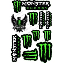 Özgül Reklam Monster Sponsor Sticker Set A4