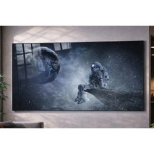 Özgül Reklam Pleksi Tablo | Astronot Uzay Ay | 3 mm Pleksi Baskı | Ultra Hd Parlak Duvar Tablosu