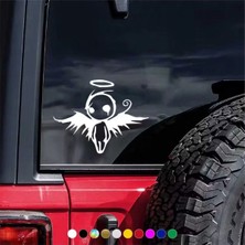 Özgül Reklam Ölüm Meleği Çıkartması Gotik Sticker Araba Sticker / Motor Sticker / Laptop Sticker