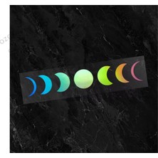 Özgül Reklam Ay Evreleri Çıkartması Ay Sticker Araba Sticker / Motor Sticker