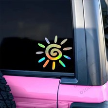 Özgül Reklam Kompakt Güneş Temalı Sticker Pinterest Bohem Araba Sticker / Motor Sticker / Laptop Sticker