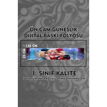 Özgül Reklam Harley Quinn Araç Ön Cam Güneşlik Dijital Baskı Folyo / Dijital Baskı / Araç Sticker