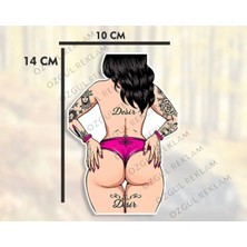 Özgül Reklam Kadın Sticker / Anime Kız Sticker / Araç Sticker / Motor Sticker / Laptop Sticker