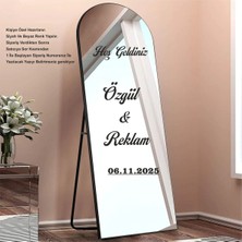 Özgül Reklam Düğün Nişan Ayna Yazısı 40 cm Kişiselleştirilebilir / Söz Doğum Günü Yazısı Sticker / Ayna Sticker