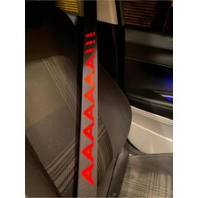 Özgül Reklam Araç Emniyet Kemeri Sticker / Reflektör Sticker / Fosfor Sticker / Araç Sticker / 40 x 4 cm