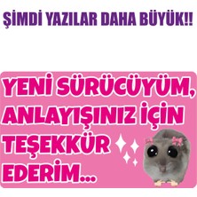 Özgül Reklam Acemi Sürücü Yeni Sürücü Sticker 22X13 Su Geçirmez Sticker Araba Etiket Sticker