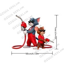 Özgül Reklam Tom ve Jerry Araba Yakıt Deposu Kapak Etiketi