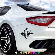 Özgül Reklam Ölüm Meleği Çıkartması Gotik Sticker Araba Sticker / Motor Sticker / Laptop Sticker