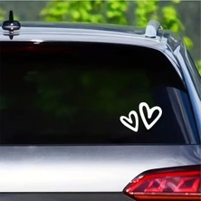 Özgül Reklam Kalp Sticker Araba Sticker / Motor Sticker / Laptop Sticker
