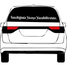 Özgül Reklam Kişiye Özel Araç Arkası Cam Yazı Sticker 90 cm Genişlik