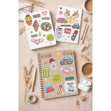 Özgül Reklam Su Geçirmez Sticker Seti – Tablet, Defter, Notebook, Ajanda Kitap Uyumlu Etiket - Etiket Seti