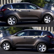 Özgül Reklam Oto Araba Yan Kapı Sticker Çıkartma - Spring - Beyaz