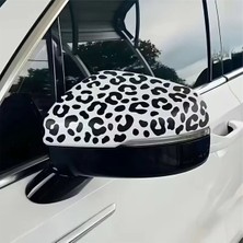 Özgül Reklam 2 Adet Leopar Desenli Sticker Araba Sticker Araç Sticker / Motor Sticker / Laptop Sticker