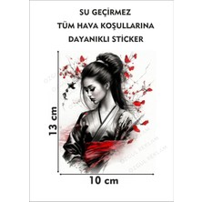 Özgül Reklam Japon Sticker / Anime Kız Sticker / Araç Sticker / Motor Sticker / Laptop Sticker