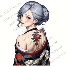 Özgül Reklam Japon Anime Araba Sticker Araç Sticker / Motor Sticker / Laptop Sticker