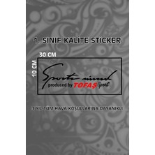 Özgül Reklam Tofaş Sport Mind Sticker 30X10 cm / Araç Sticker / Tofaş Sticker