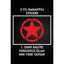 Özgül Reklam Off Roada Yıldız Logo Sticker Araç Etiket Araba