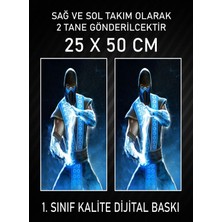 Özgül Reklam Subzero Araç Araba Kapı Direği Kaplama Folyosu Dijital Baskı 50X25 cm Araç Kapı Direk Kaplama
