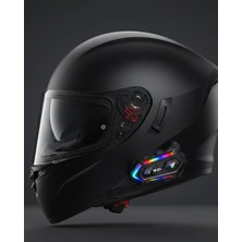 Die Grup Yeni Nesil Bluetooth 5.3 Motosiklet Intercom Rgb Işıklı 1000M Mesafeli