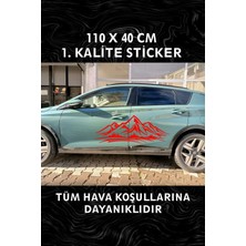 Özgül Reklam Off Road Sticker 110X40 cm / Araç Kapı Sticker / Araç Sticker / Dağ Arazi Sticker / Araba Kaplama