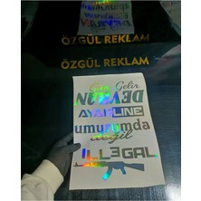 Özgül Reklam Araba Arka Cam Yazıları Araç Sticker /  Hologram Sticker / Motor Sticker / Motor Etiket