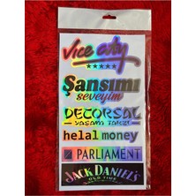 Özgül Reklam Hologramlı Etiket Araba Arka Cam Yazıları Hologramlı Yeni