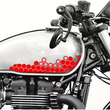 Özgül Reklam 2 Adet Set Petek Sticker Vücut Sticker Araba Sticker / Motor Sticker