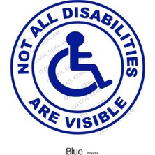 Özgül Reklam Tüm Engellilikler Görünür Değildir Sticker Araba Sticker / Motor Sticker / Laptop Sticker