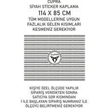 Özgül Reklam Cupra Logo Sticker / Sunroof Sticker Kaplama 114 x 65 cm