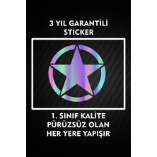 Özgül Reklam Off Roada Yıldız Logo Sticker Araç Etiket Araba